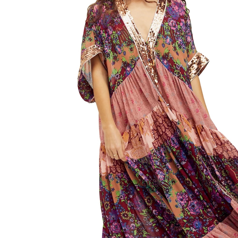 Free People One Fine Day Maxi Sequin Top